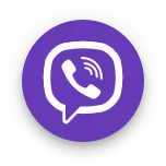the official logo of Viber, one of the platforms to use NinjaChat in official colors